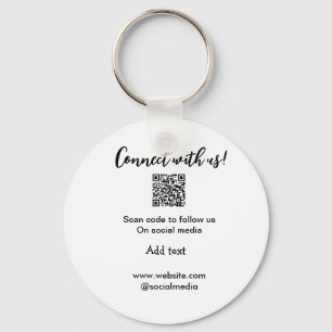Connect with us scan QR code add website email  Keychain