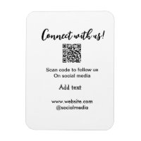Connect with us scan QR code add website email