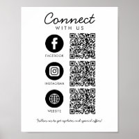 Connect with Us Social Media 3 QR Code Website