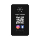 Connect with us | Social Media QR Code Black