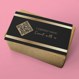 Connect With Us Social Media QR Code Business Card