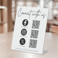Connect With Us Social Media QR Code Business