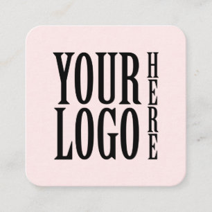 Connect with us Social Media QR Code Pink Square Business Card