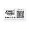 Connect with us Social Media QR Code White