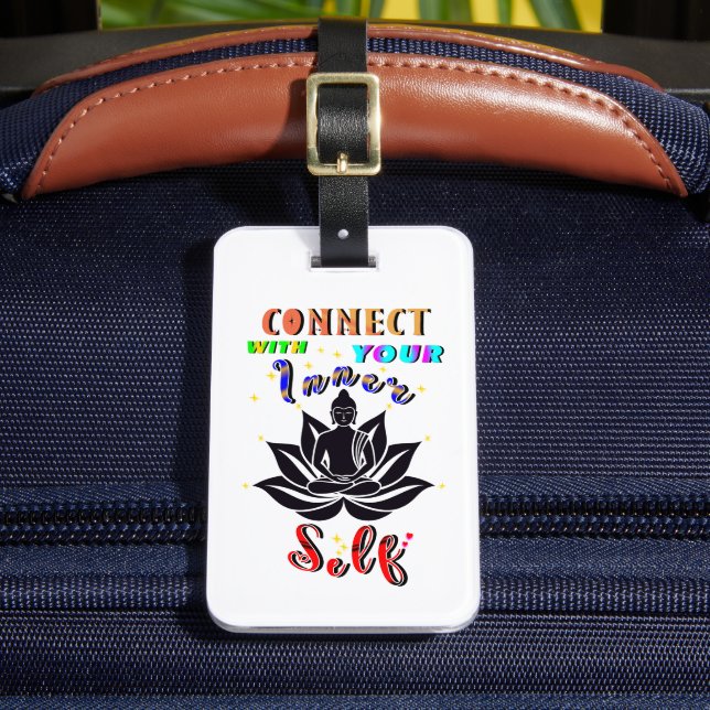 Connect With Your Inner Self Luggage Tag (Front Insitu 2)
