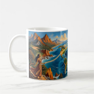 Connected Across Continents Epic World Mug