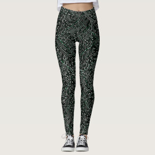 Connected Circuit A.b Black BG Leggings