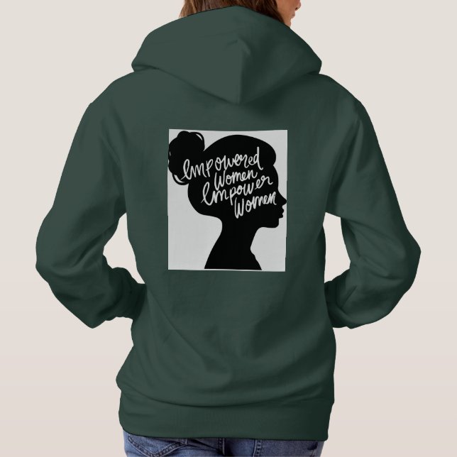 Connected, Empowered, Inspired – Motivational  Hoodie (Back)