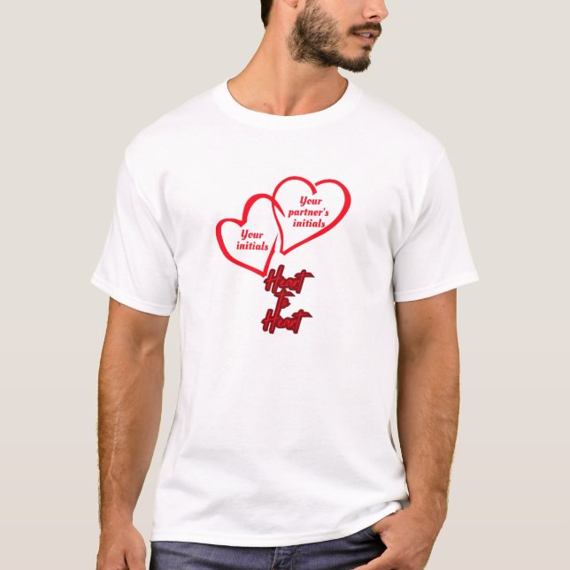 Connected Hearts Initials Tee (Front)
