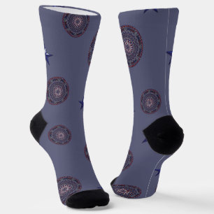 Connected Independence Day Socks