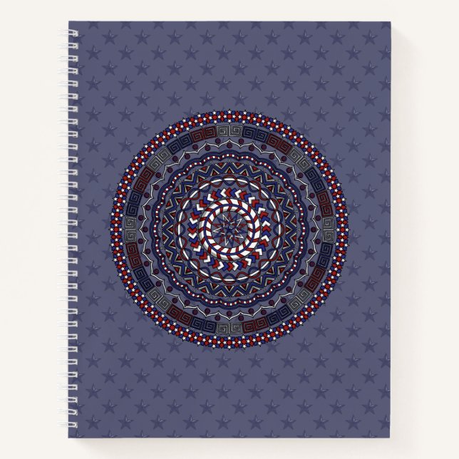 Connected Independence Day Spiral Notebook (Front)