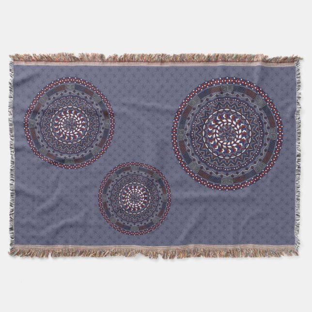 Connected Independence Day Throw Blanket (Front)