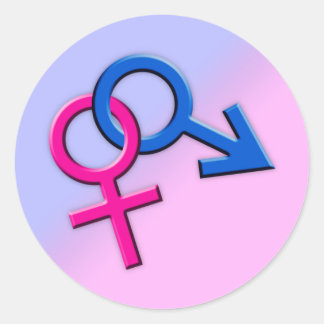 Connected Male and Female Symbols Stickers 001