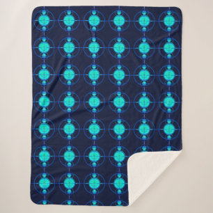 Connected Minds (Night Version) Sherpa Blanket