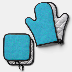 Connected Minds Pattern 2 Oven Mitt & Pot Holder Set