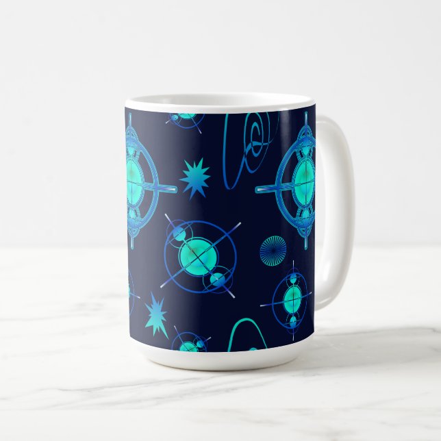 Connected Minds Pattern Coffee Mug (Front Right)
