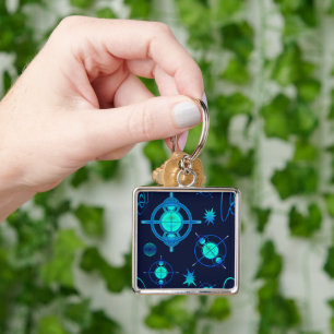 Connected Minds Pattern Keychain