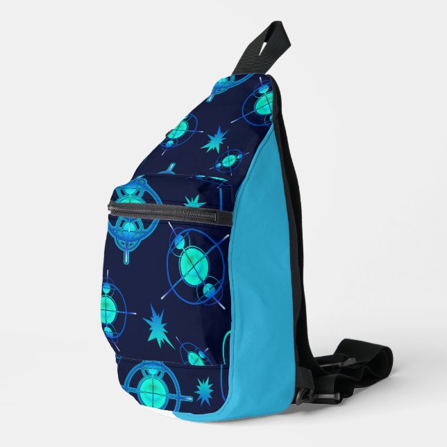Connected Minds Pattern Sling Bag (Right Corner)