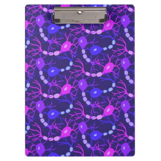 Connected Neurons Neon Purple Clipboard