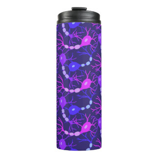 Connected Neurons Neon Purple Thermal Tumbler