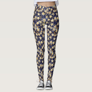 Connected Stars Pattern Leggings