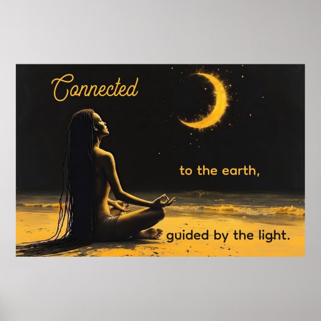 Connected to the earth, Guided by the Light Poster (Front)