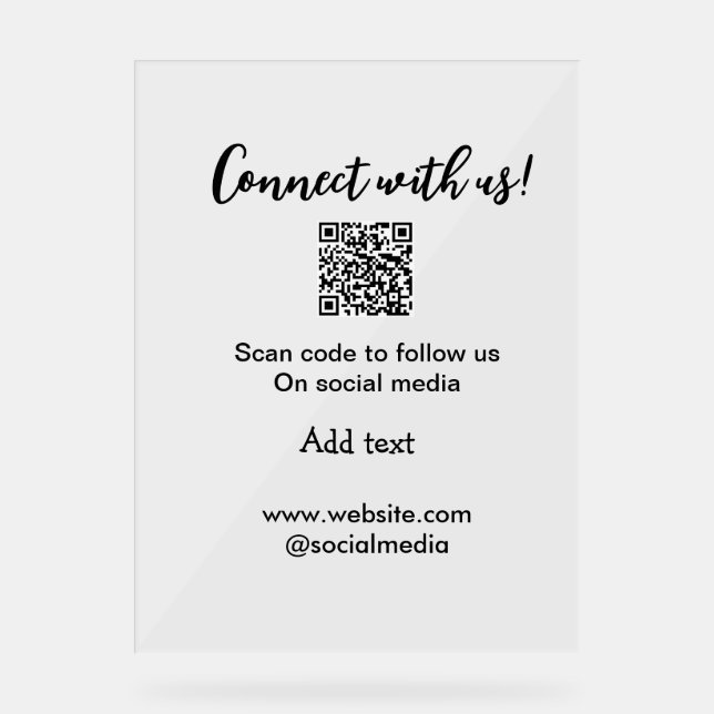 Connectez-vous avec nous scan QR code ajouter e-ma (Recto)