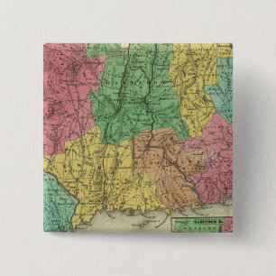 Connecticut 10 2 inch square button