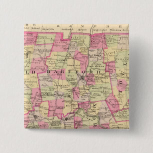 Connecticut 12 2 inch square button