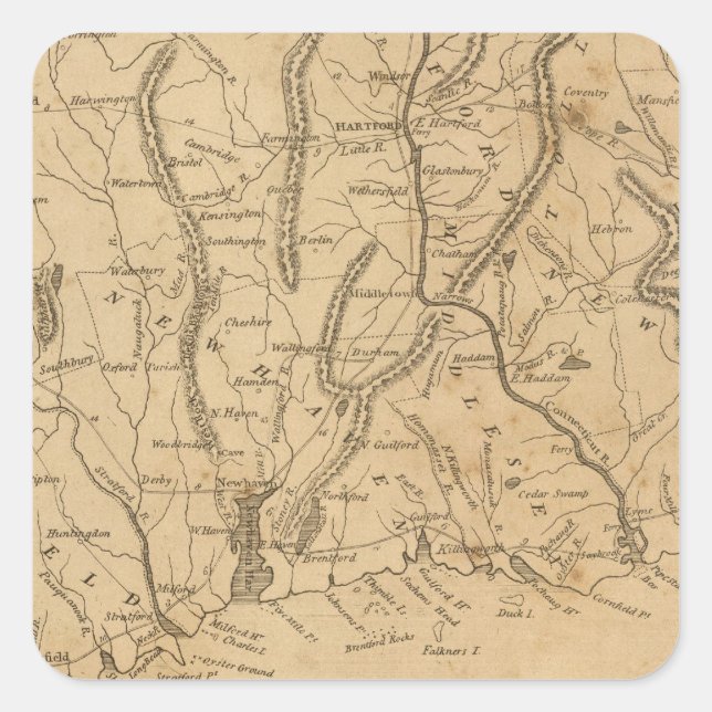 Connecticut 12 square sticker (Front)