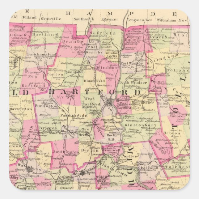 Connecticut 12 square sticker (Front)