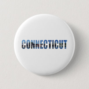 Connecticut 2 Inch Round Button