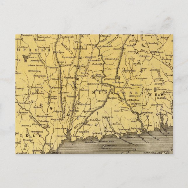 Connecticut 4 postcard (Front)