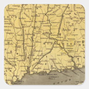 Connecticut 4 square sticker