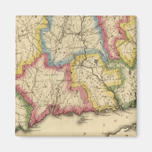 Connecticut 5 magnet (Front)