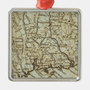Connecticut 7 metal ornament