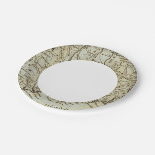 Connecticut 7 paper plate