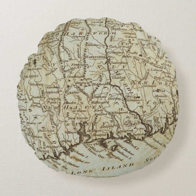 Connecticut 7 round pillow (Front)