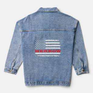 Connecticut American Flag Merrow Usa Patriotic Sou Denim Jacket