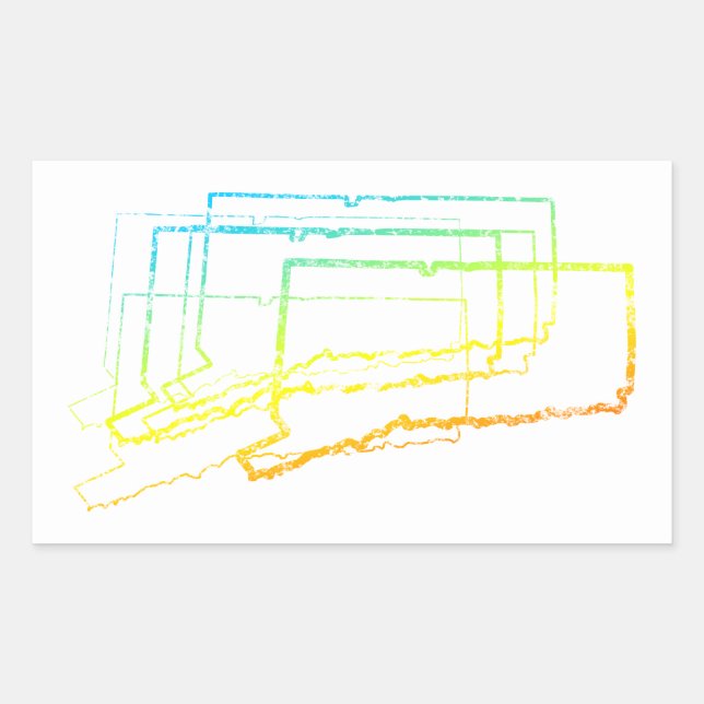 connecticut chill blur sticker (Front)