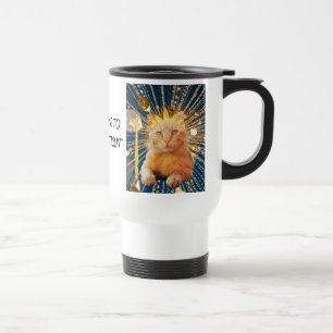 Connecticut Crowned Cat Companion Travel Mug