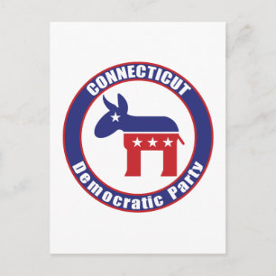 Connecticut Democratic Party Invitation Postcard
