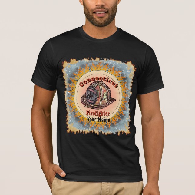 Connecticut Firefighter t shirt (Front)