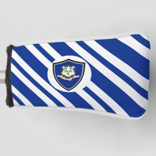 Connecticut flag golf head cover