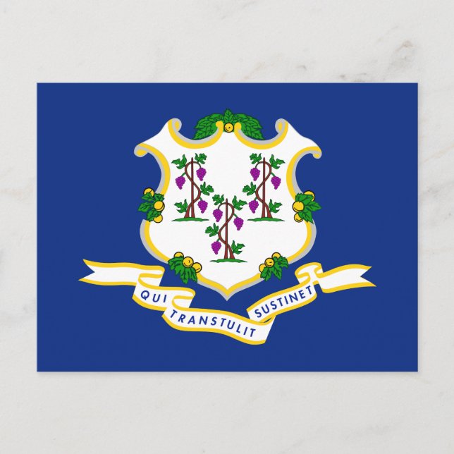 Connecticut flag postcard (Front)