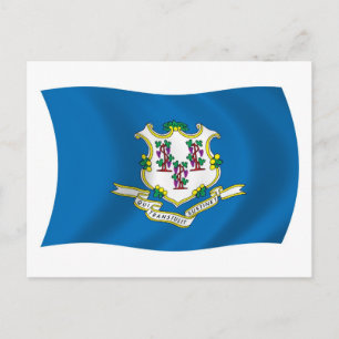 Connecticut Flag Postcard