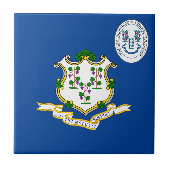 Connecticut flag tile (Front)