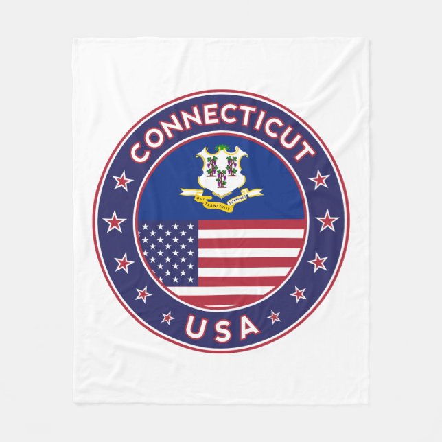 Connecticut Fleece Blanket (Front)