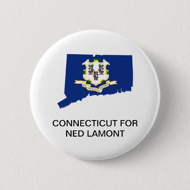 CONNECTICUT for NED LAMONT GOVERNOR Button (Front)