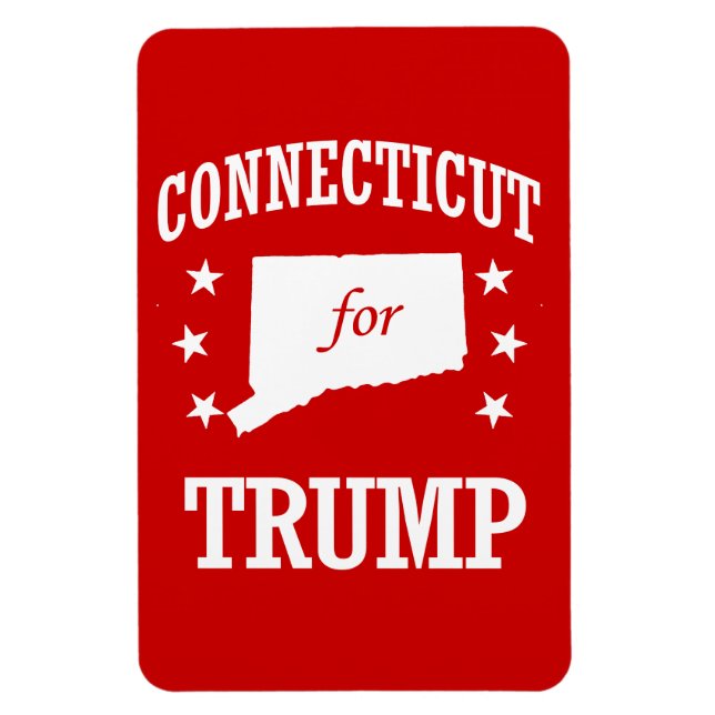 CONNECTICUT FOR TRUMP MAGNET (Vertical)